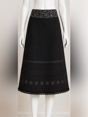 TRACY FEITH SAKS FIFTH AVE WINTER TULLE EMBROIDERY BEADS DRESS SKIRT 2